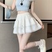 3色/レースヘムティアードスウェットスカート ・78646