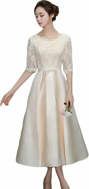 ★送料無料★13号（XL)☆エレガントパ－ティ－ワンピドレス[OPN3461]