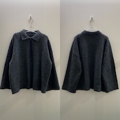 スキッパーオーバーKnit/チャコール