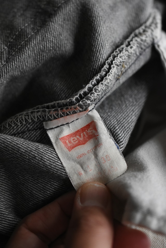 OK/90's "Levis501" salfa black denim pants.