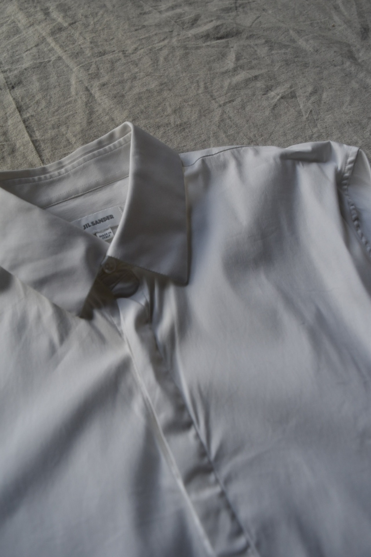"JIL SANDER" Fly Front White Shirt