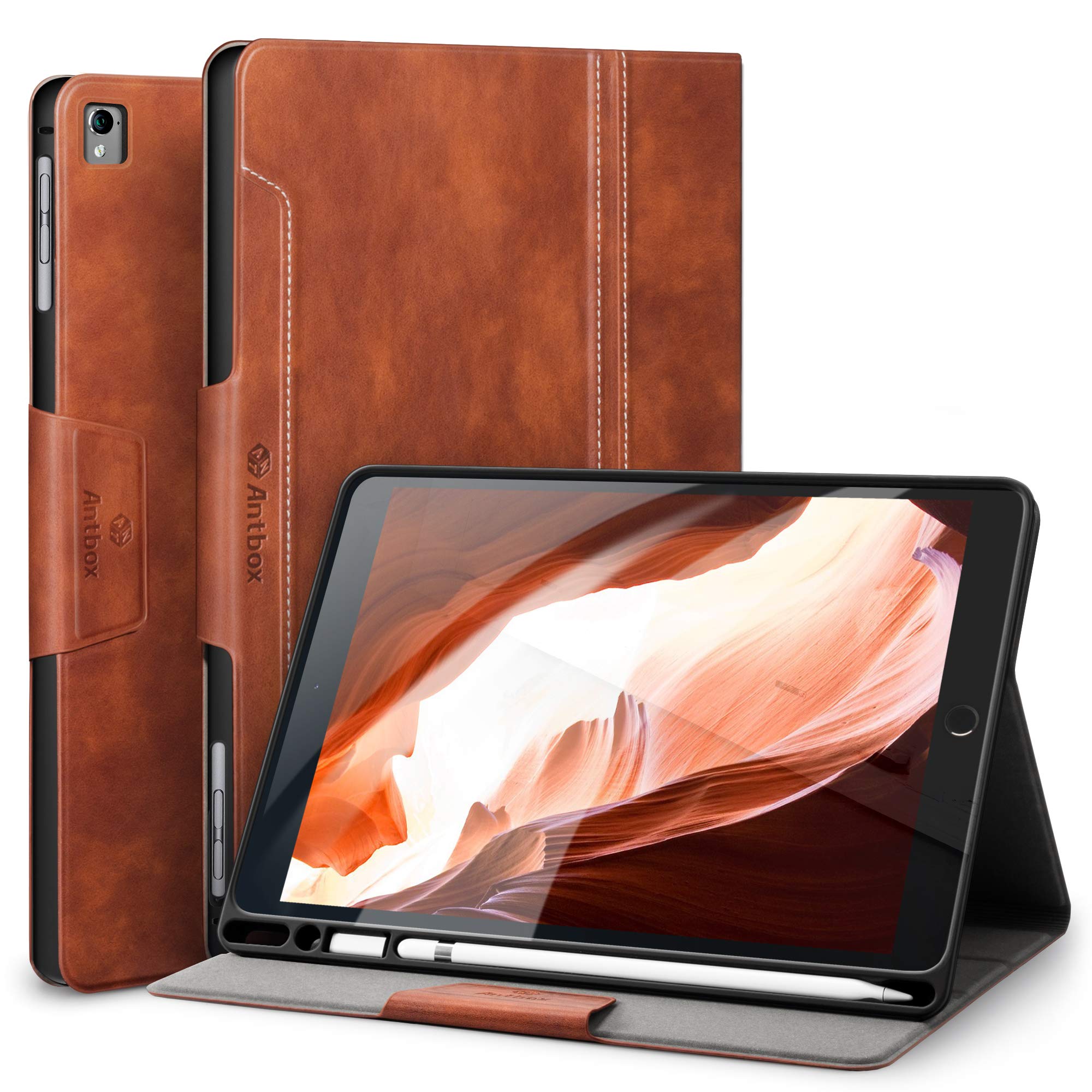 Antbox for iPad 9.7 (iPad 第6/5世代) 対応 iPad Air2/Air/Pro 9.7 ケース (ブラウン)