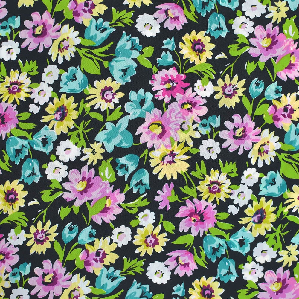 1980s イタリア製　総柄　花柄パンツ　アート　手書き　絵画　古着屋　ユーロ 1980s イタリア製総柄花柄パンツアート手書き絵画古着屋ユーロ