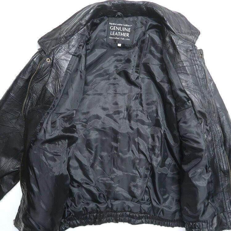 古着 Napoline Leather Outfitters パッチワーク レザージャケット