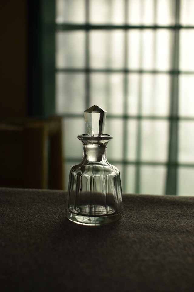 vintage Crystal Glass Perfume bottle