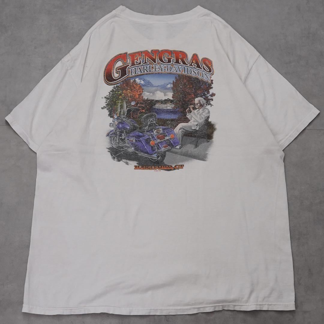 ハーレーダビッドソン プリントTシャツ 古着 00s XL 白 14378 | fuufu