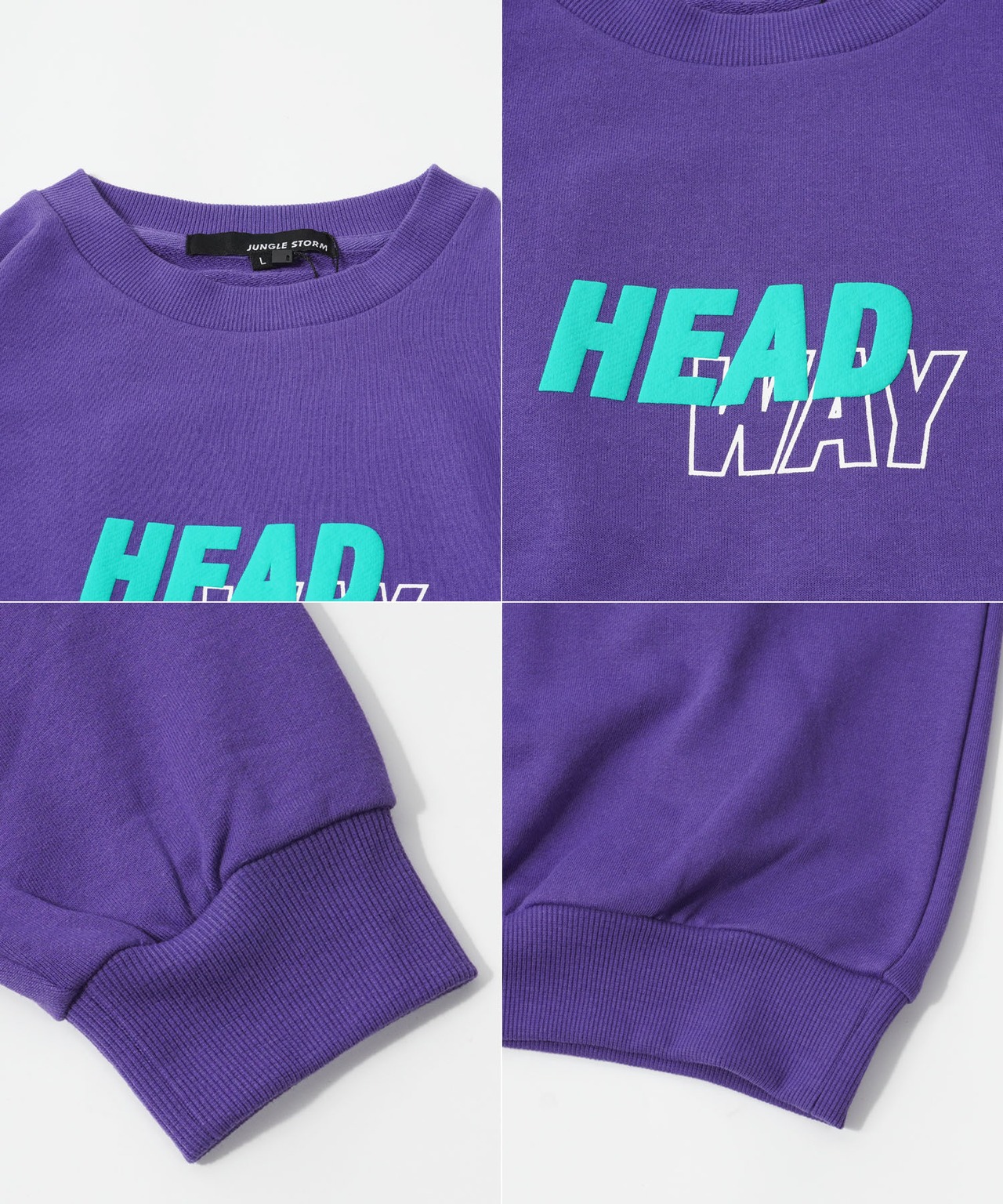 ◆ビッグロゴ 発泡プリント スウェット◆wi-378072