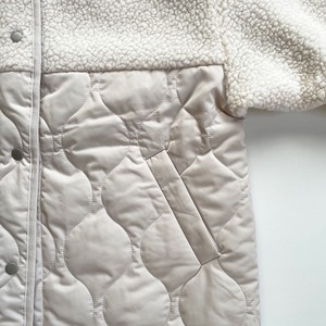 Boa switch wave quilting jacket (ivory)