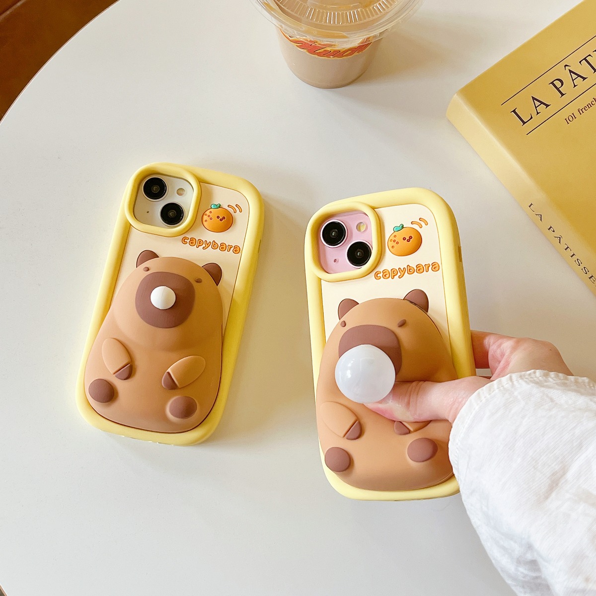 風船ガム カピバラ iPhone 17 16 15 14 13 12 11 ケース シリコン 