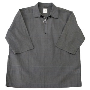 HALF ZIP P/O SHIRT　/　ハーフジッププルオーバーシャツ（GRY）