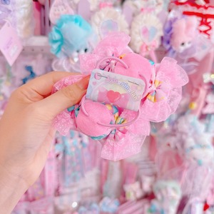 【D8】71-2キャンディリボンツインヘアゴム