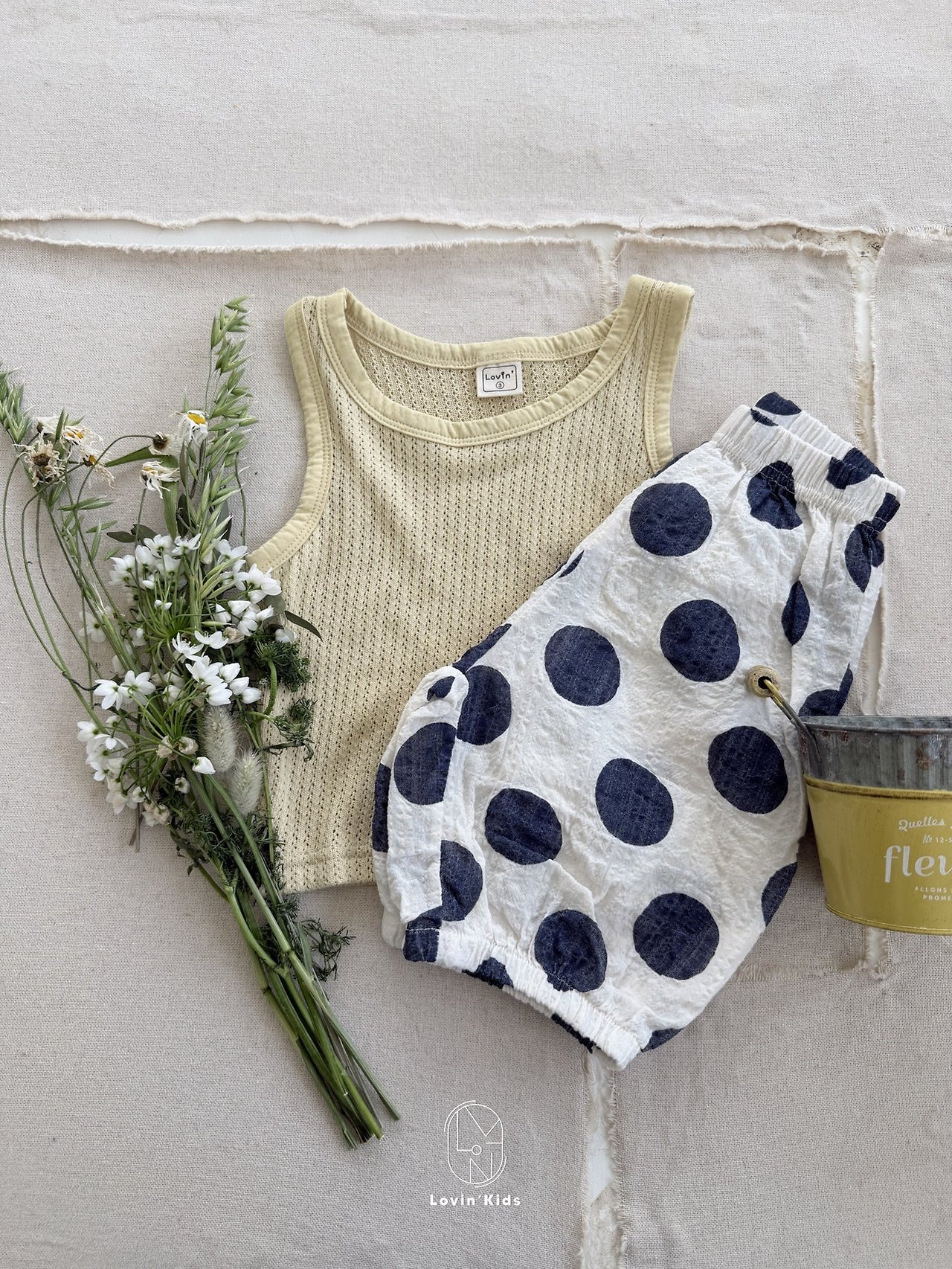 [Lovin' Kids] Air Cotton Sleeveless / [러빈] 에어코튼나시