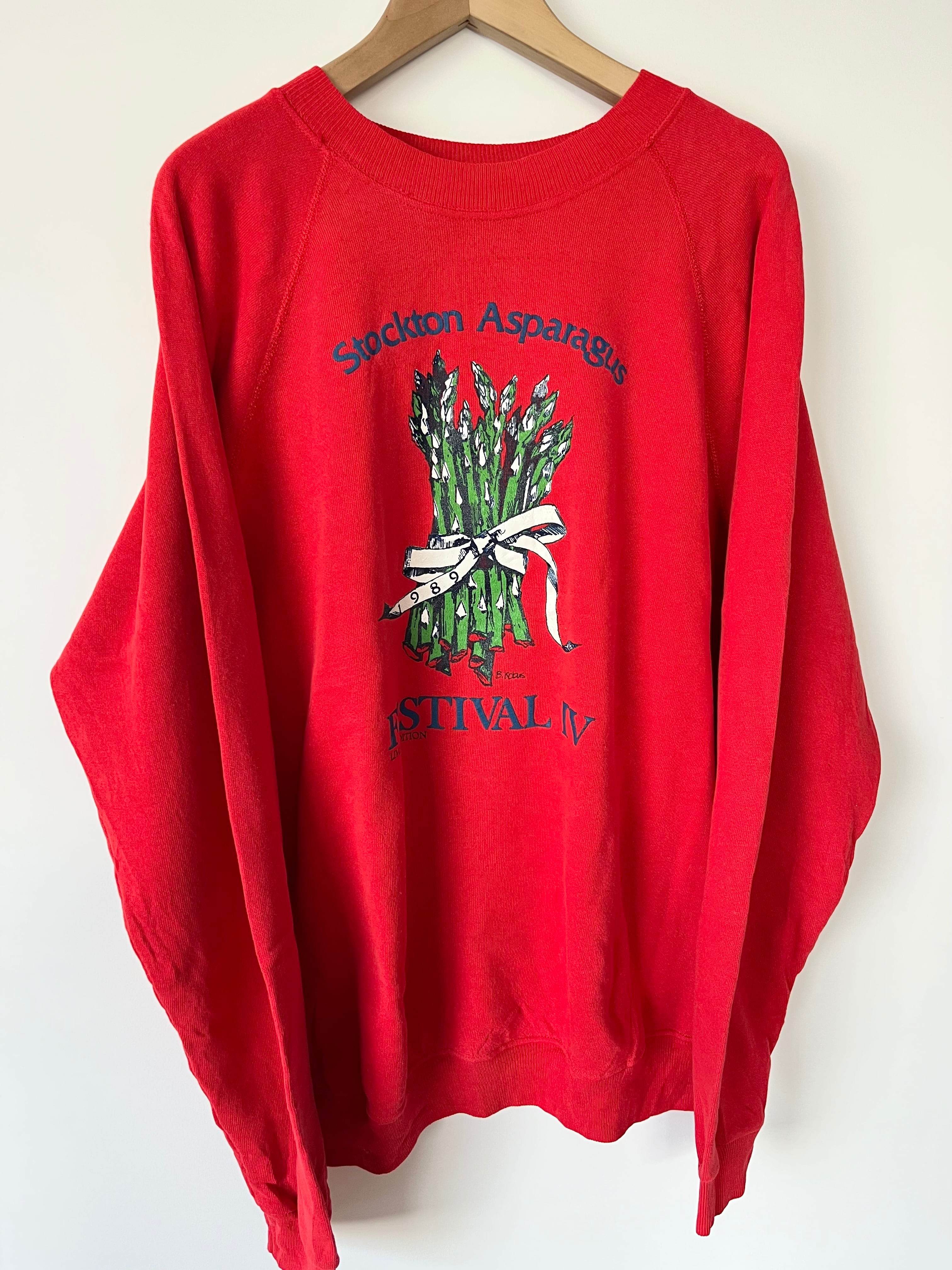 古着 80'sスウェット Asparagus
