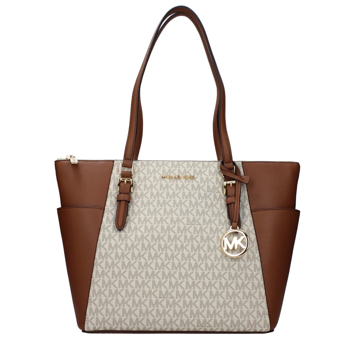 【新品】MICHAEL KORS マイケルコース レディース ショルダーバッグ レザー ベージュ 35T0GCFT3BVANILLA