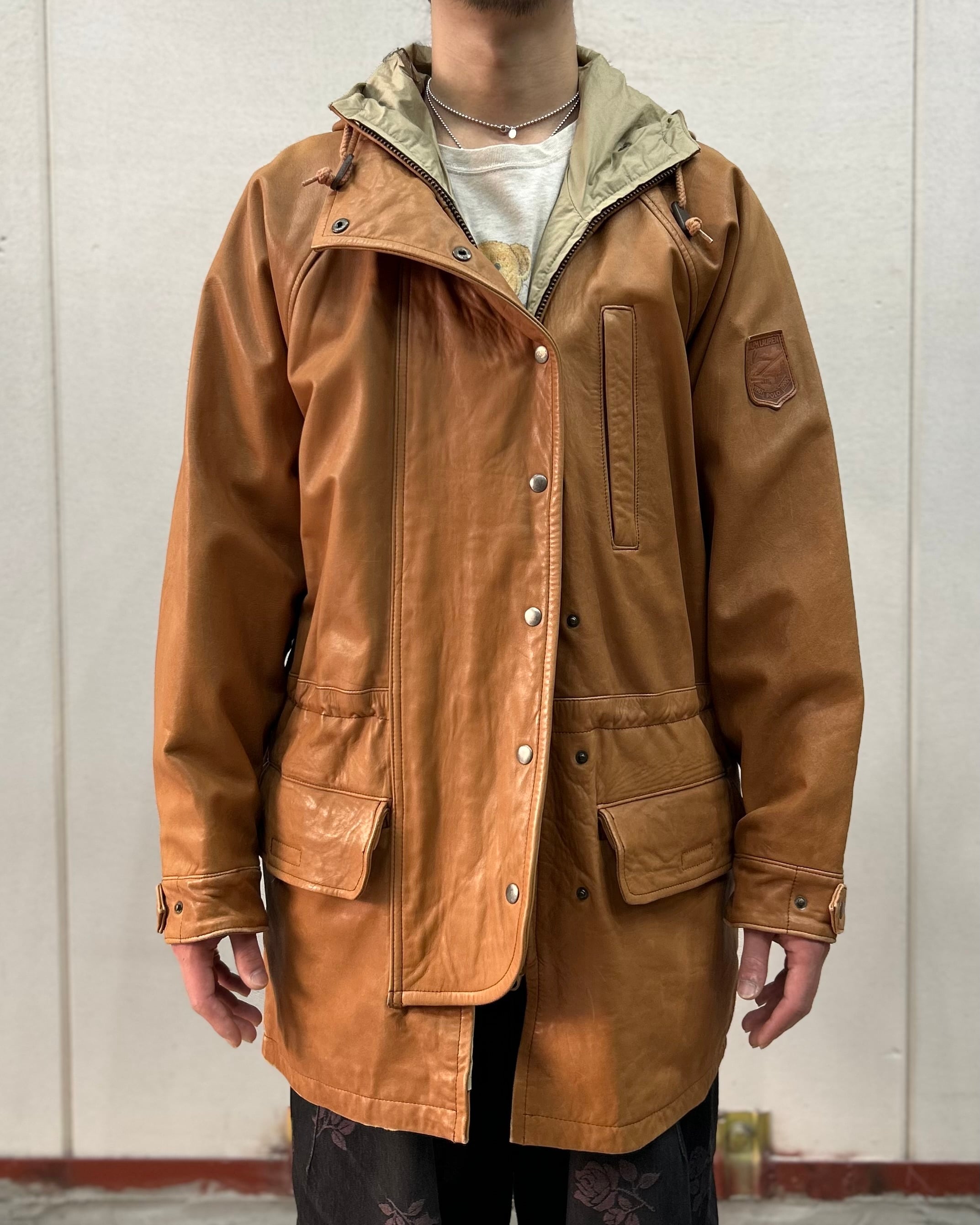 Special】90's Polo by Ralph Lauren Leather Jacket ''MA-1 Type