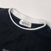 SIMPSON シンプソン 刺繍 デザイン 半袖 Tシャツ M/ブラック メンズ