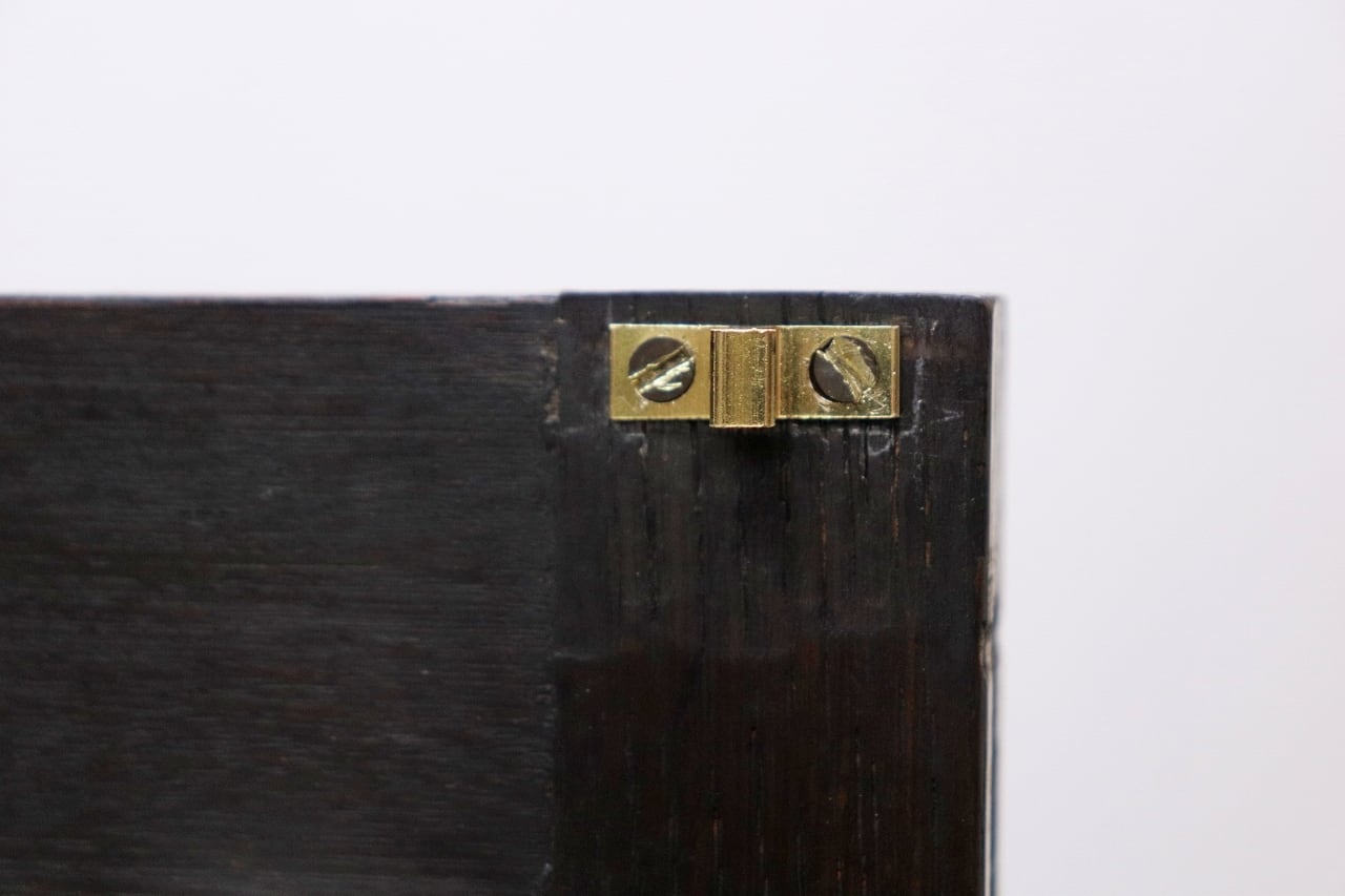 沼津店】レトロ ガラス キャビネット ダイヤガラス 食器棚 書棚 本棚