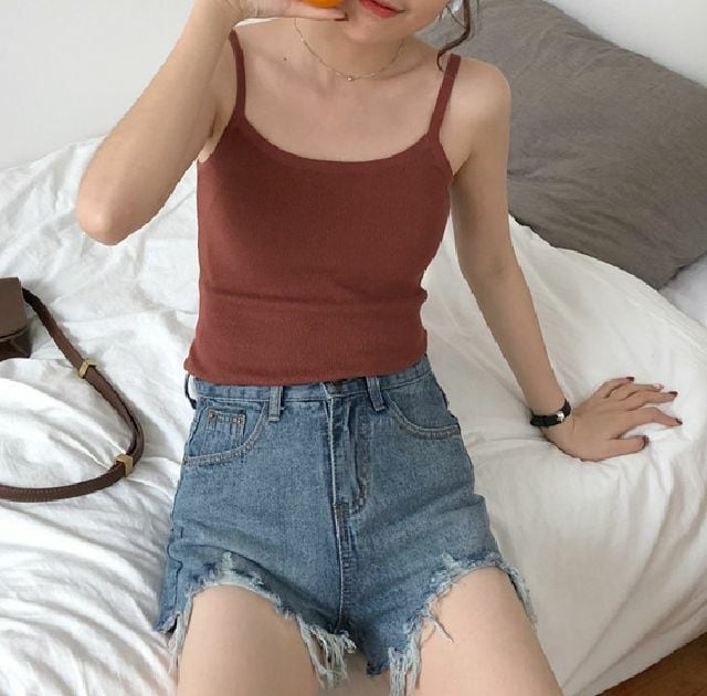 春 夏 レディース トップス かわいい タンクトップ キャミソール 二ッ