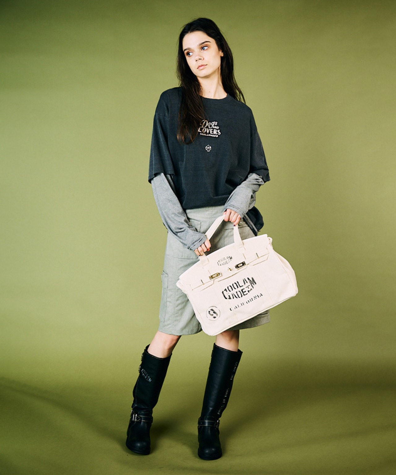 【直営限定ITEM】TYPE-B　マルチワッペンターンロックハンドバッグ　CQ-48507H