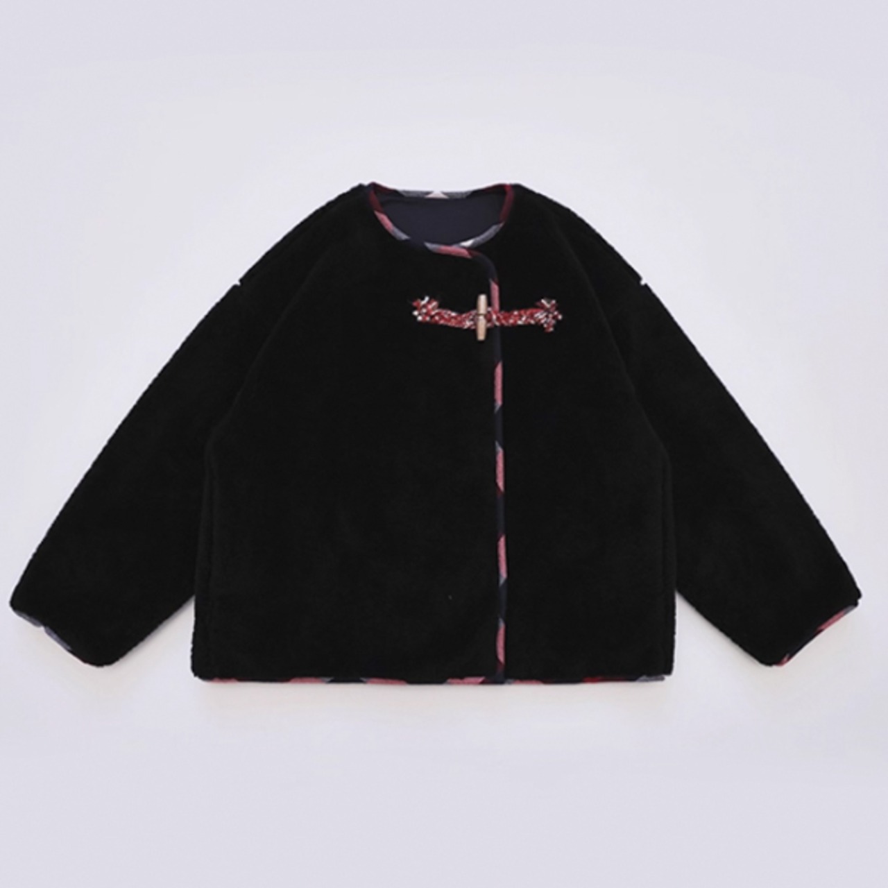 赤いタッセルがほどく、冬の詩コート《P0323》