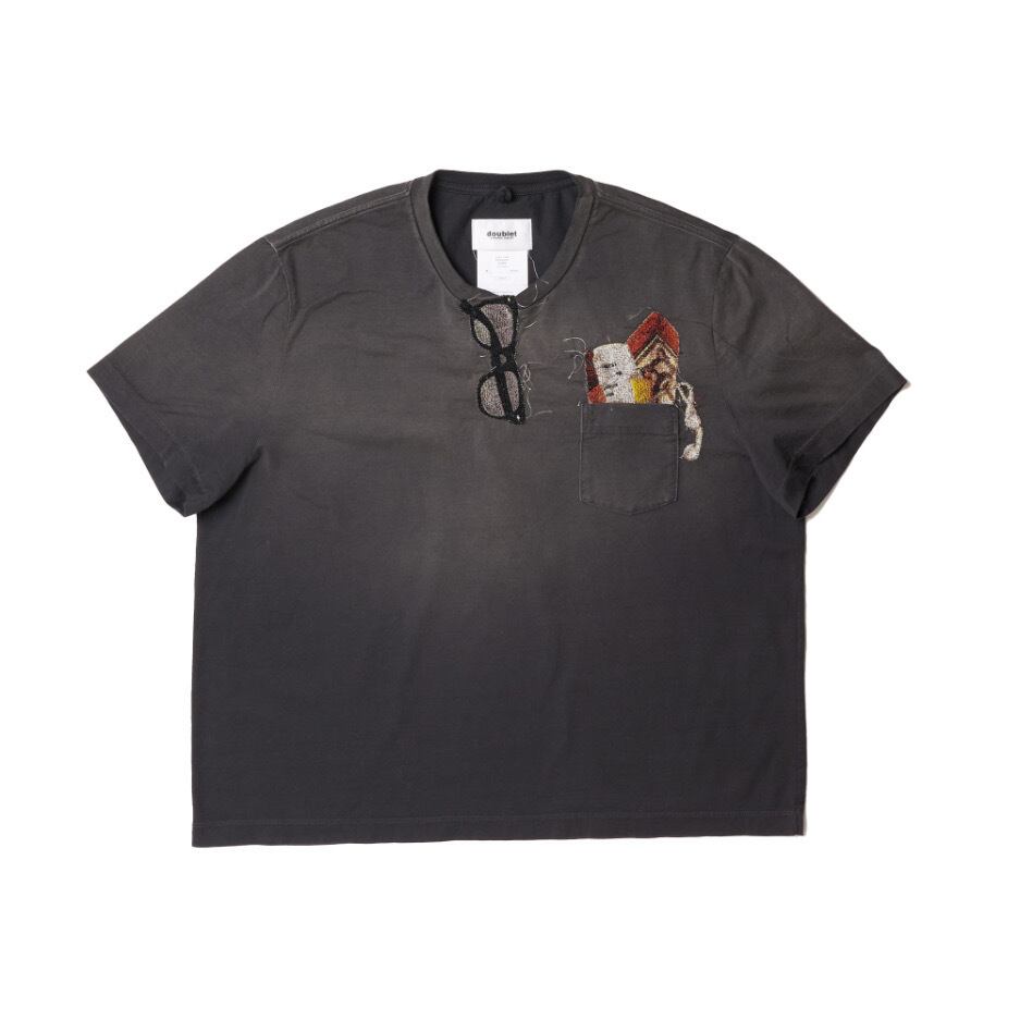 doublet TROMPE L'OEIL EMBROIDERY T-SHIRT | CONSTRUCT1