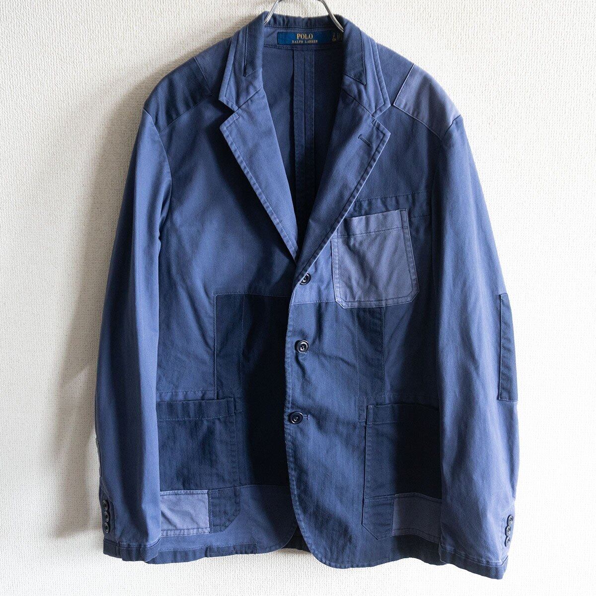 70s 80s USA 中綿 ナイロン シャツ ジャケット ネイビー ブルー