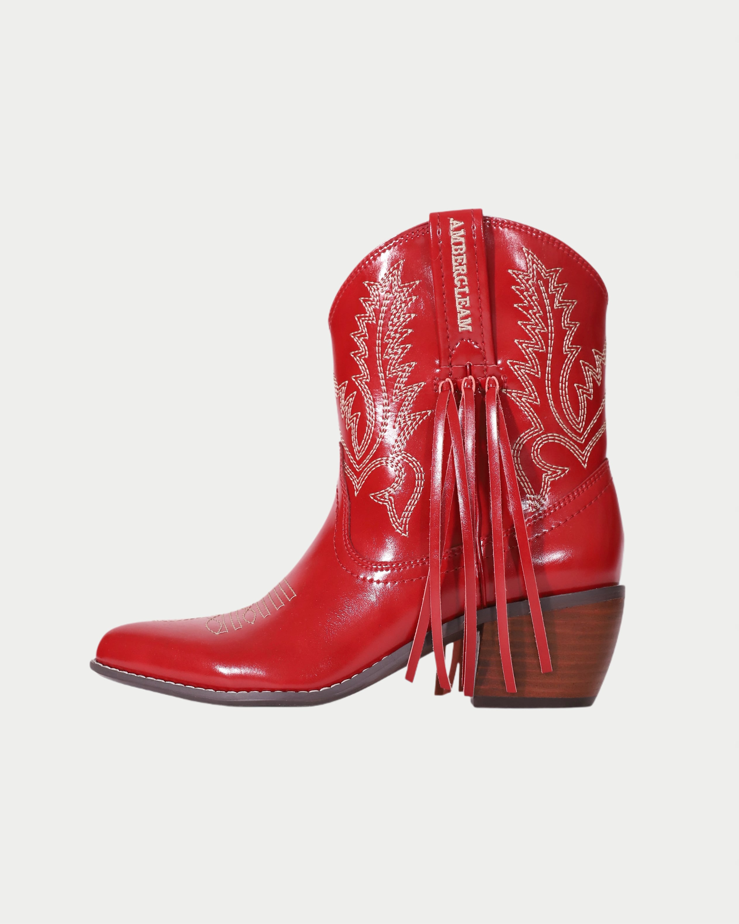 Tassel Western Short Boots - Neo Silver | AMBERGLEAM