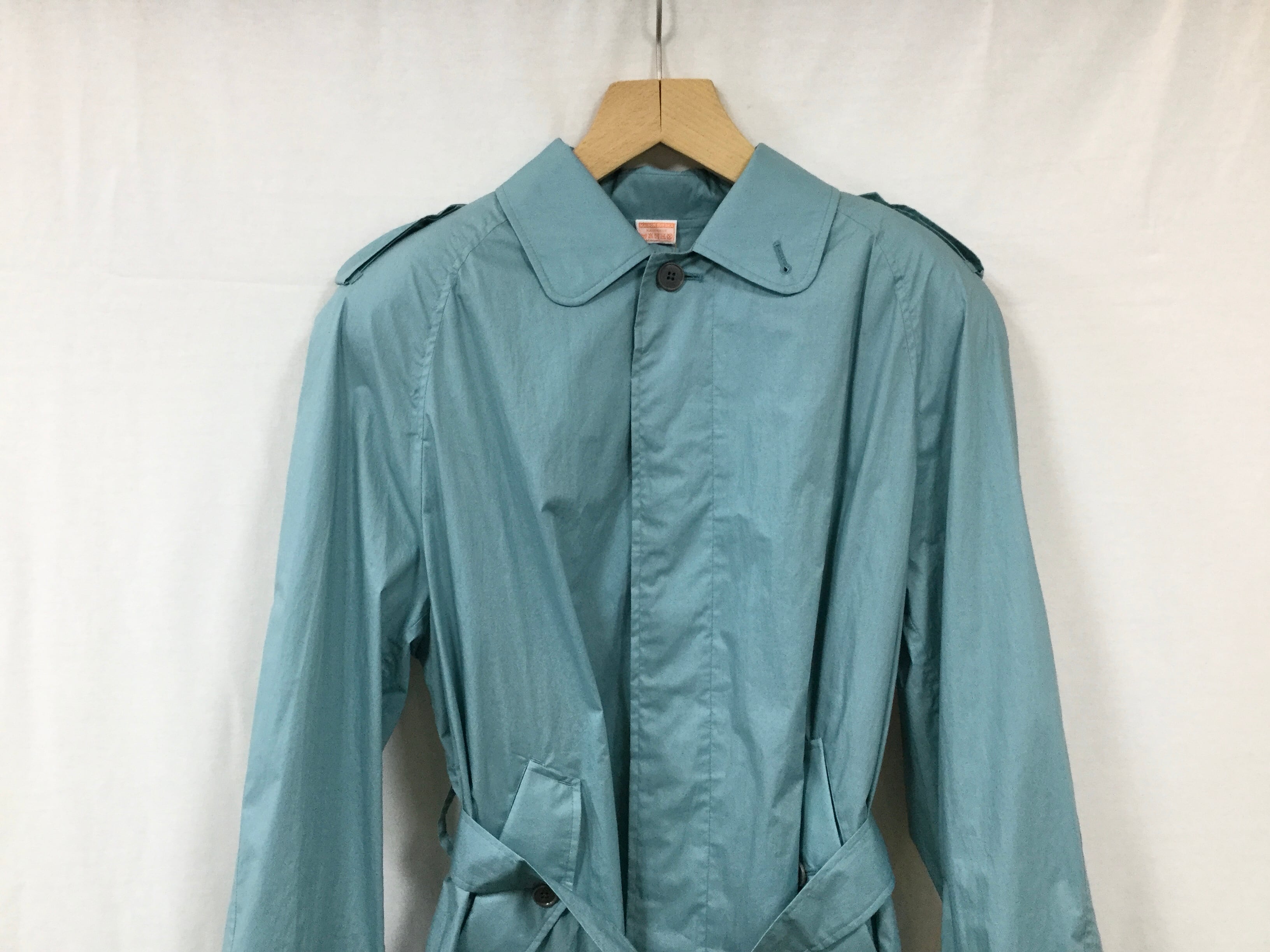 MAISON EUREKA “ MAXI TRANCH COAT “ SAX BLUE | Lapel online store