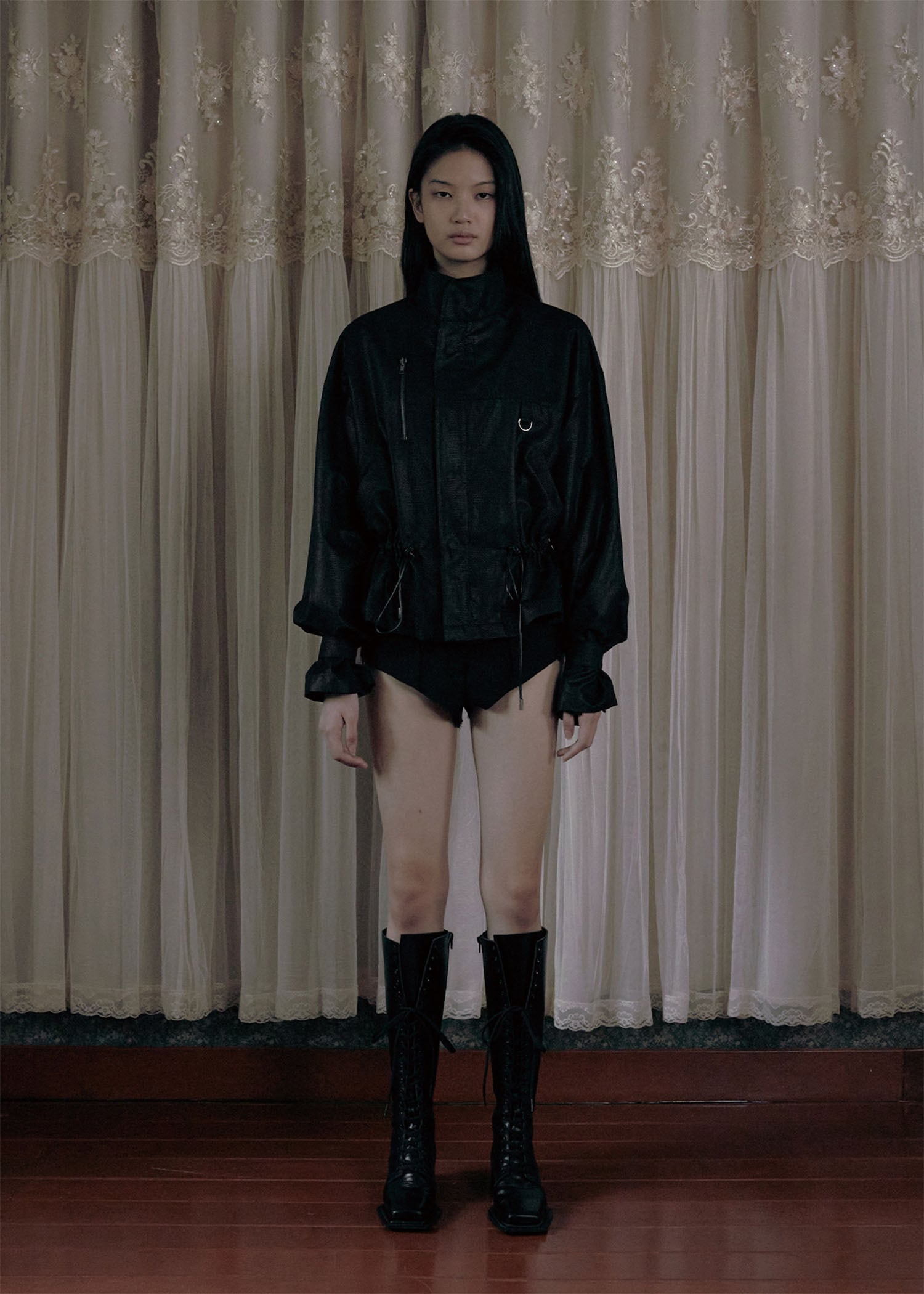 BOHEMIAN SEOUL] FIELD SAFARI HALF JACKET, BLACK 正規品 韓国