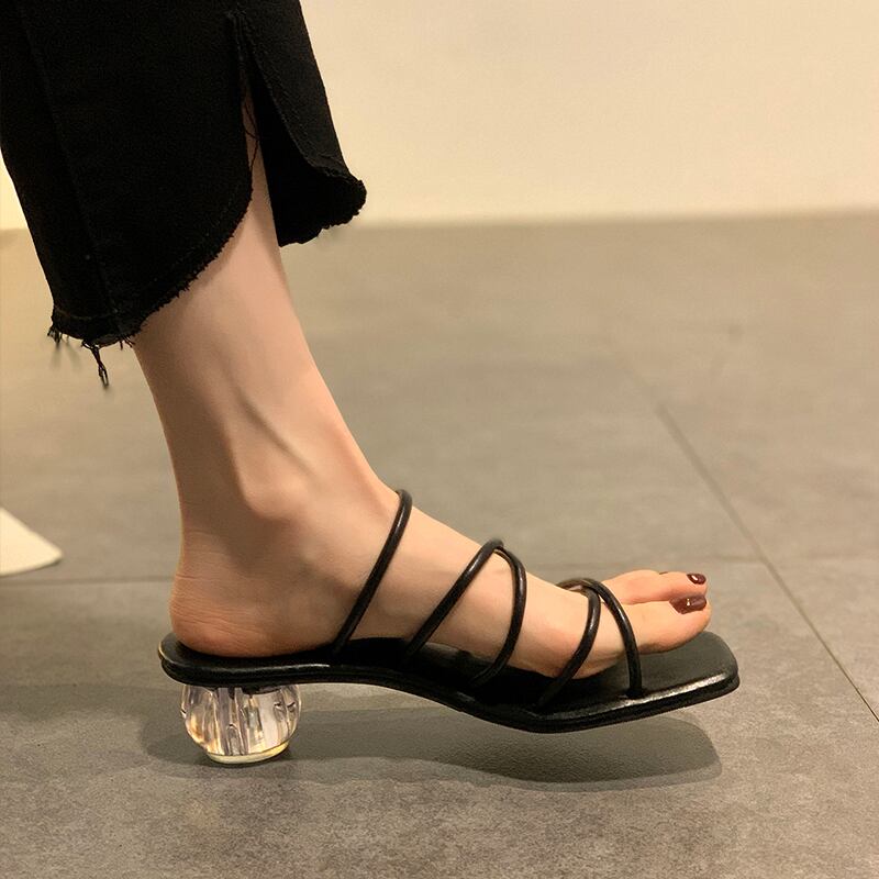 ミュールサマースプリングスタイル ハイヒール 靴 シューズ 春物 夏物 部族の婦人靴48334771166