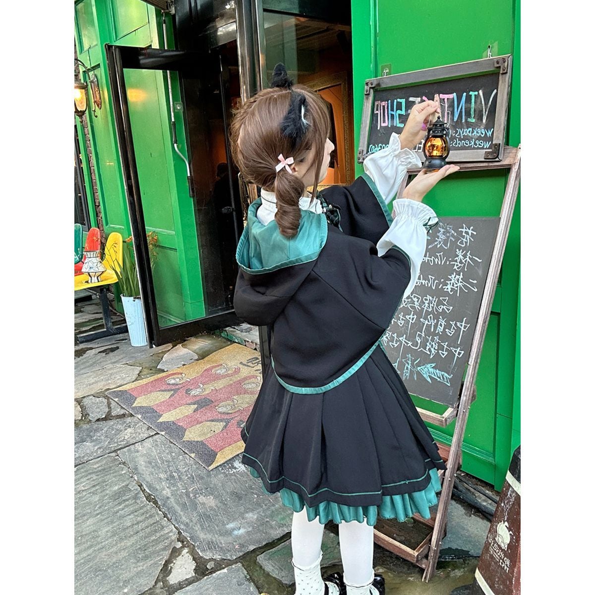 魔法学園制服ケープ付きセットセットアップ | Maiden's Rêve