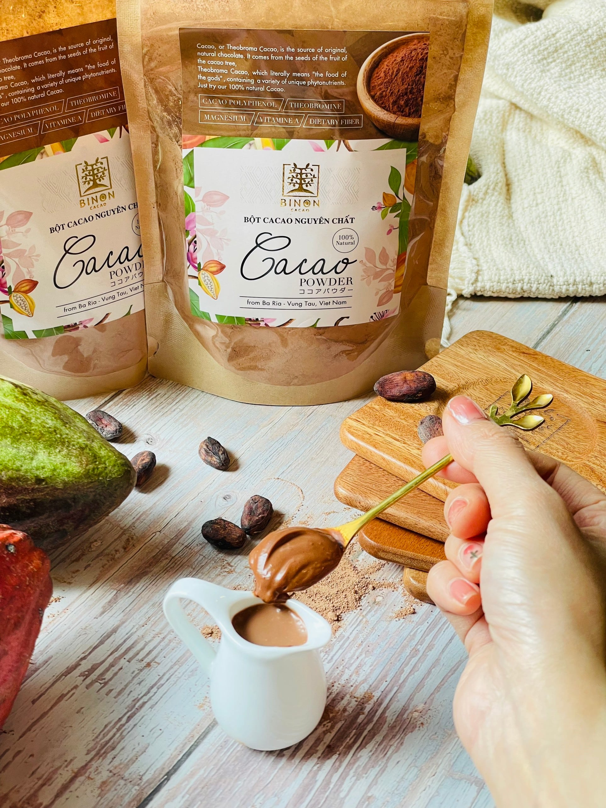 【ICA WORLD 銀賞受賞！】BINON ピュア カカオパウダー（純ココア）小(150g)　非アルカリ処理