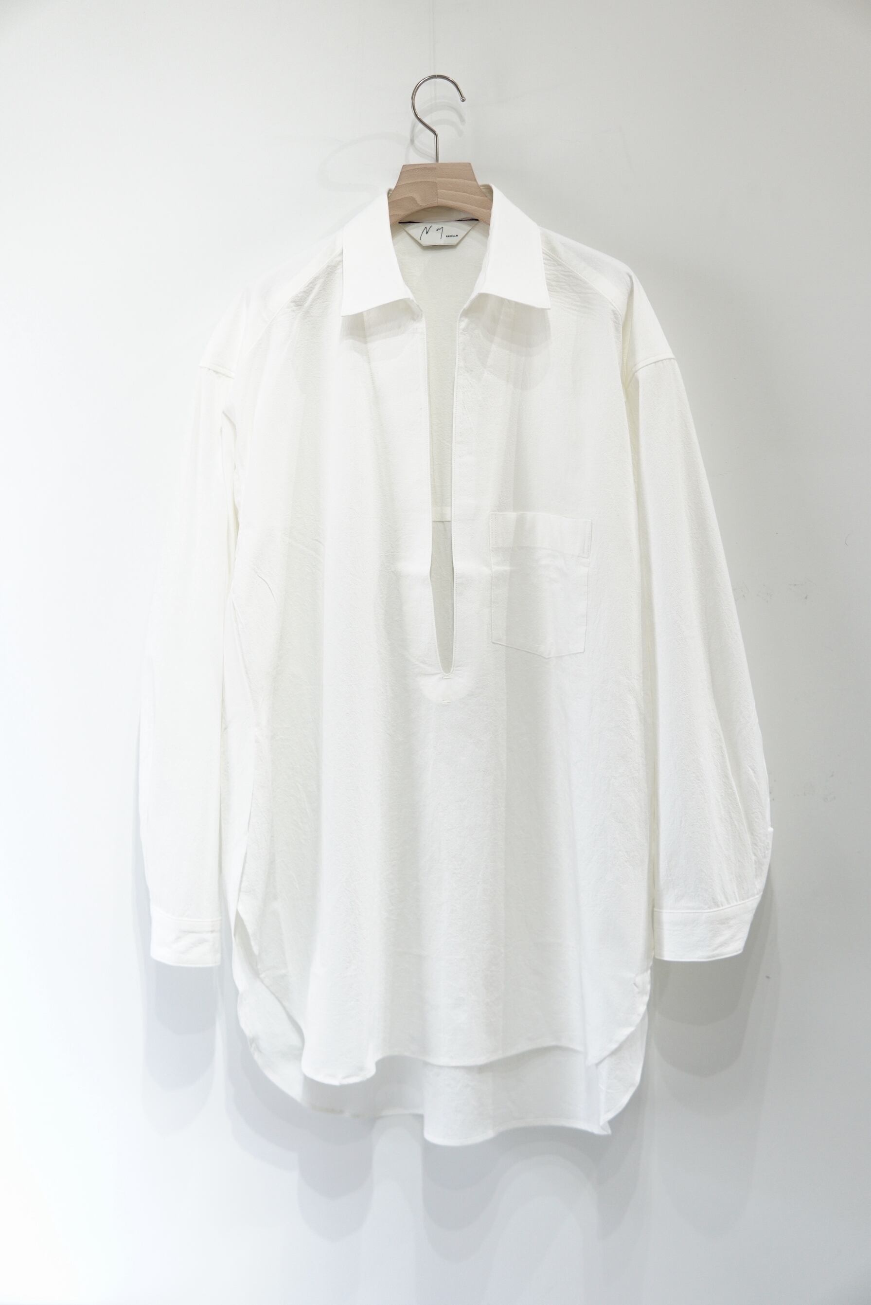 ancellm long skipper shirt - シャツ