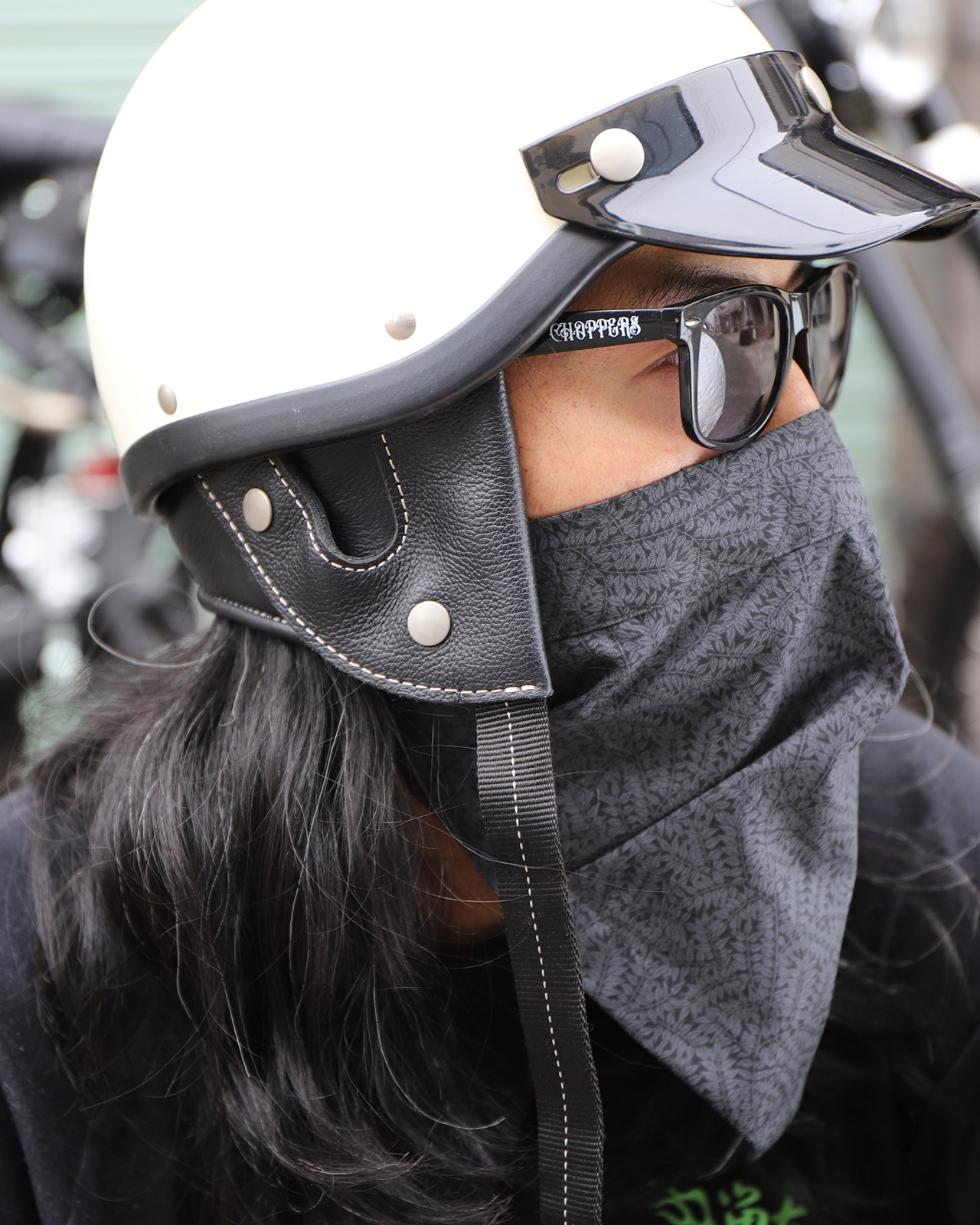 ROBIN FACEMASK /COTTON USA - BRANCH - EBONY BLACK
