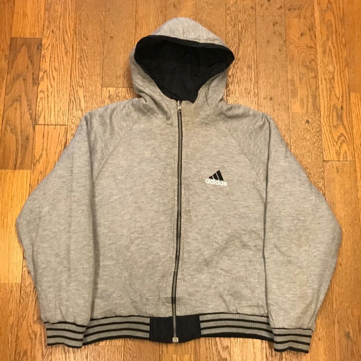 adidas リバーシブル ジップアップ パーカー ☆【送料無料