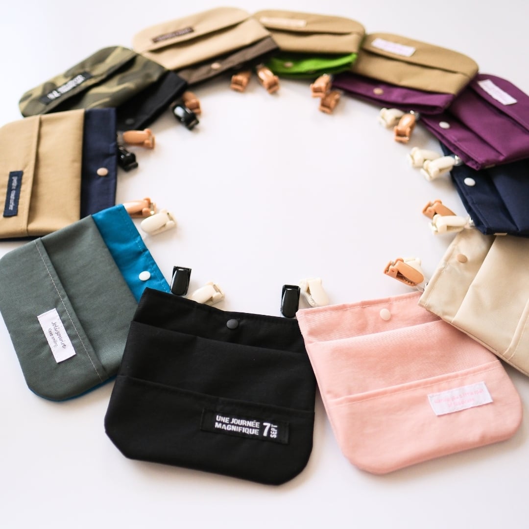 新色追加◇東レの高機能防水生地で作ったトリプルポケット移動ポケット