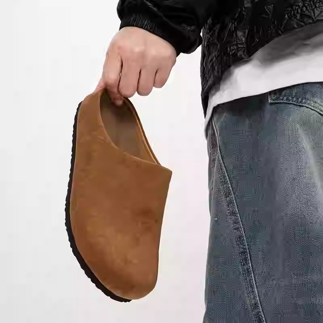 スエード調 スリッポン フラットソール ラウンドトゥ 3color MSH0006