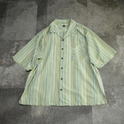 tommy bahama multi stripe silk open collar shirt