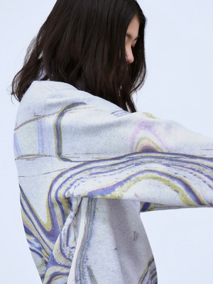 【26AW】THINGS THAT MATTER シングスザットマター / トップス / MICROCOSMOS PRINT HALF-ZIP PULLOVER　0586TM0658P