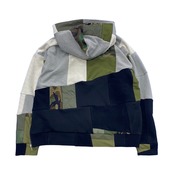 【hoodie23】 Remake Hoodie black × Gray military