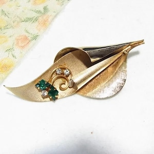 リーフ・フラワーブローチ　 Vinatage Brooch Sale 11779B