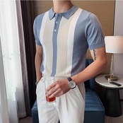 rock slim fit knit polo shirt 00145