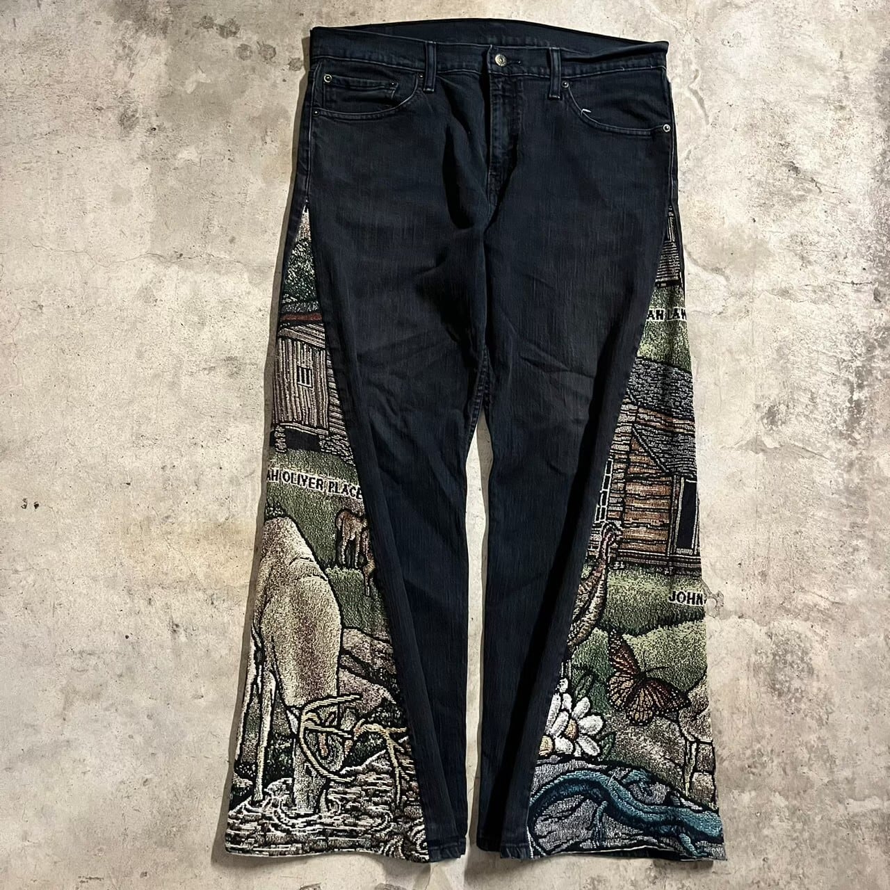 EINS_remake_collection〗US rag×flare denim pants/アメリカラグ 