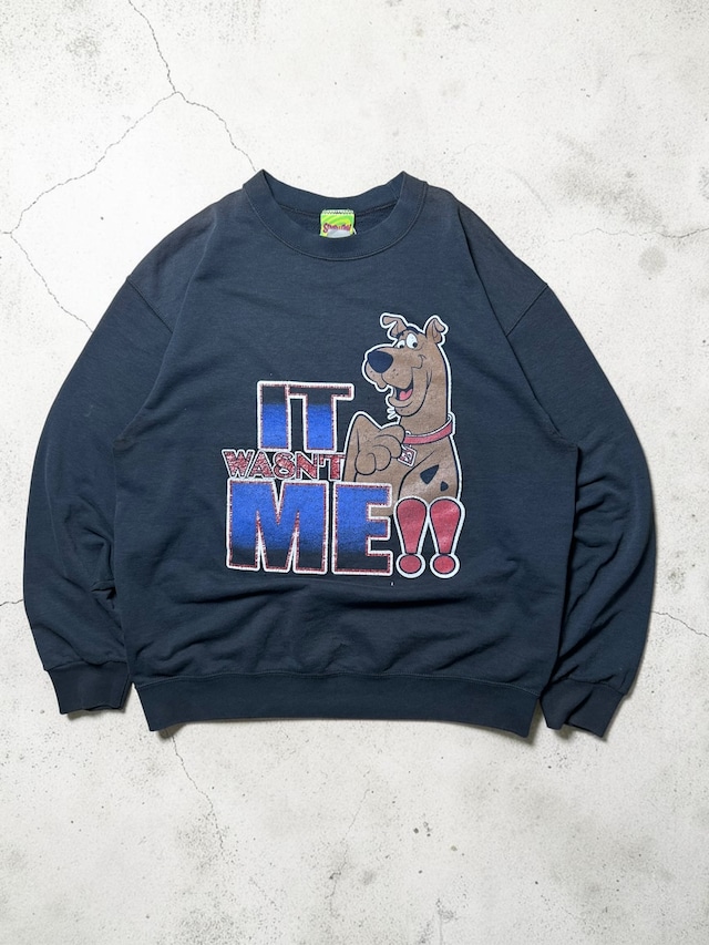 Scooby-Doo "It Wasn't Me" Hanna-Barbera Cartoon Big Graphic Faded Black T-Shirt