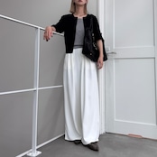 ハーフスリーブニットCD/ブラック