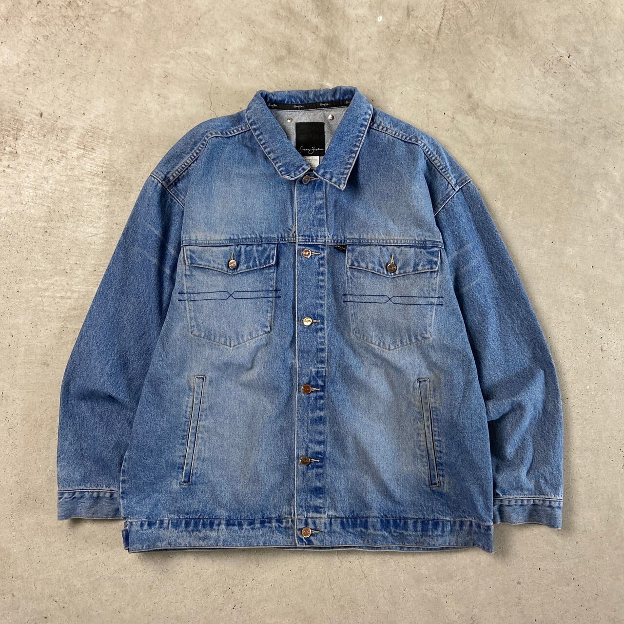 00年代 SEAN JOHN ショーンジョン デニムジャケット ビッグサイズ 