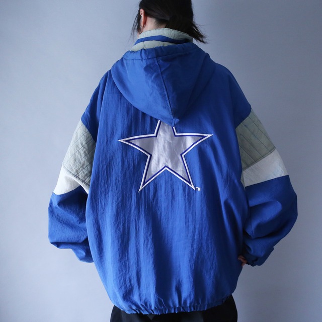 "STARTER×NFL" 3-tone design over silhouette anorak parka