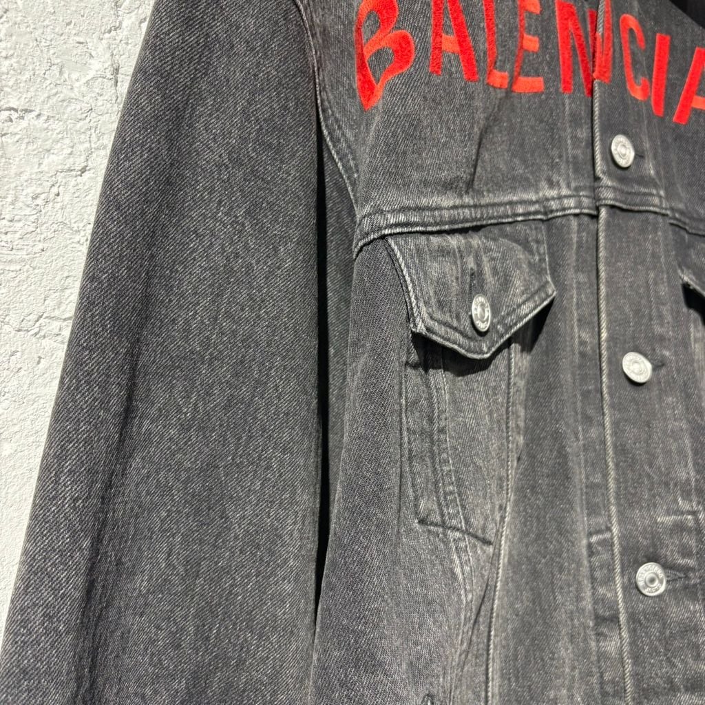 BALENCIAGA バレンシアガ 20SS LOGO DENIM JACKET デニムジャケット
