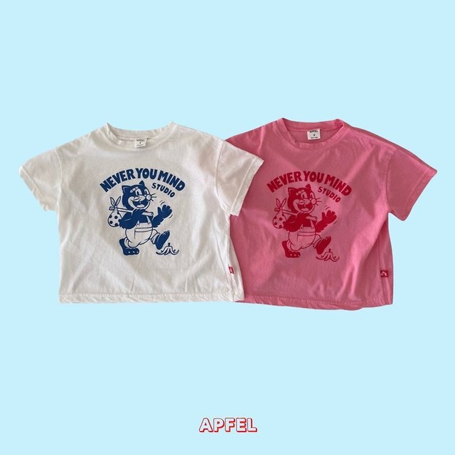 【取寄/韓国直送】APFEL 26/SM スマイルキャットTシャツ｜夏服｜韓国子供服
