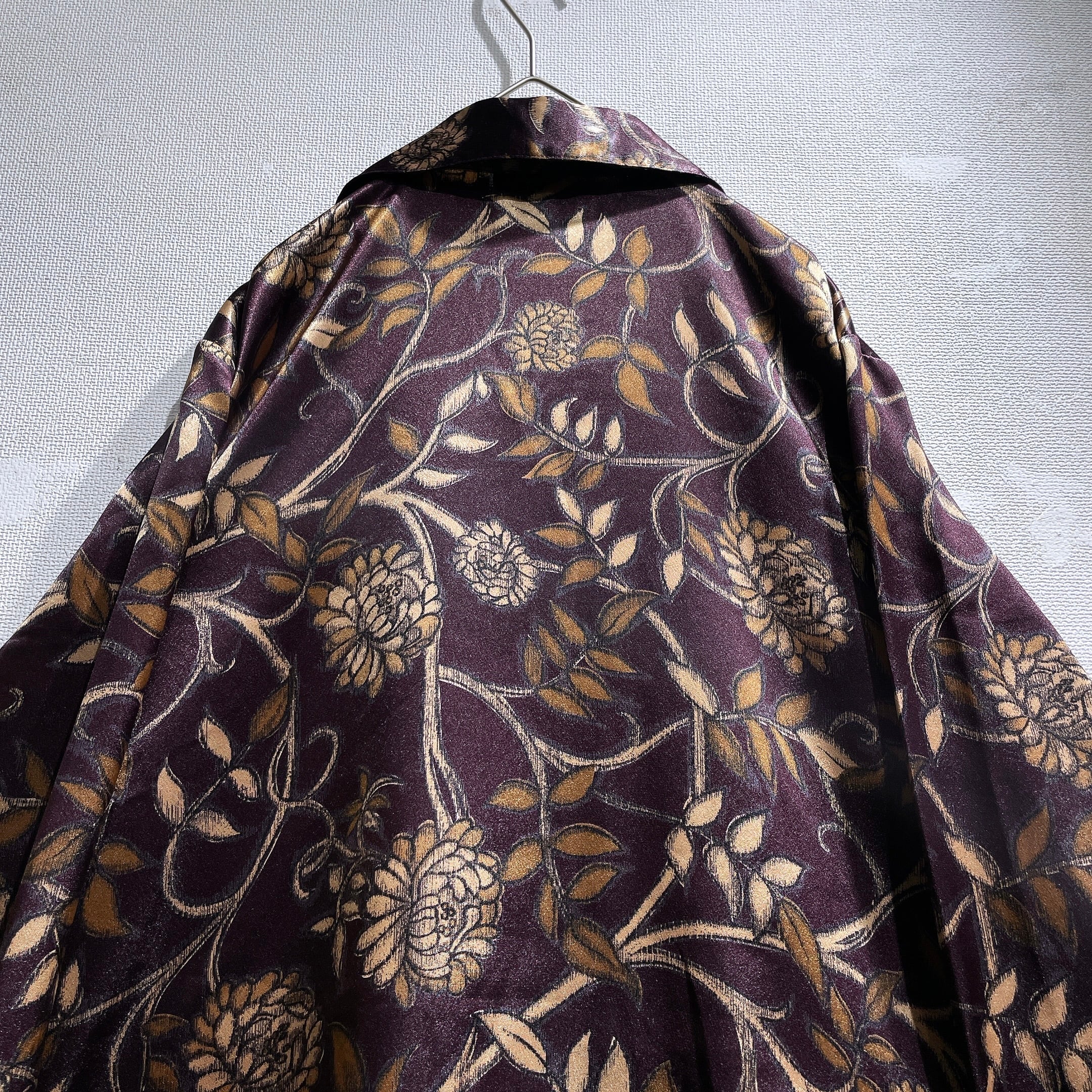 Beautiful Modern Flower painted vintage open collar drape shirt